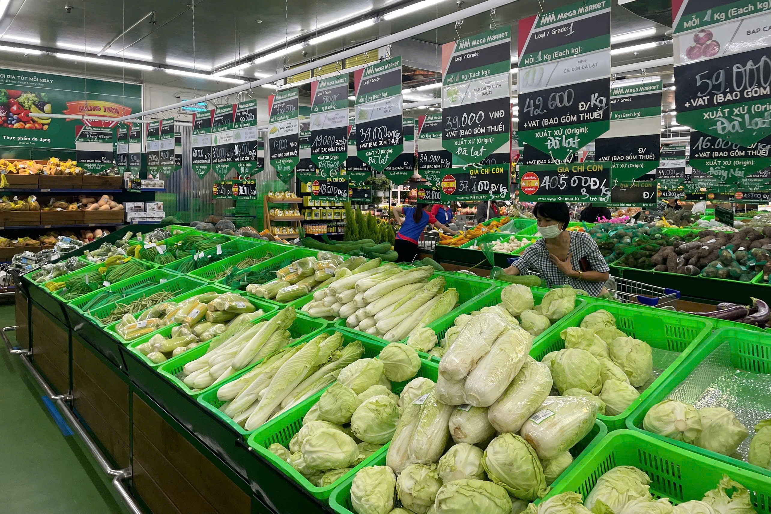 gia rau xanh,  cho,  sieu thi anh 5