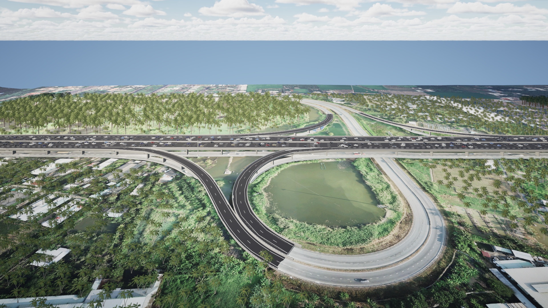 Tuyen cao toc duy nhat noi TP.HCM voi mien Tay sap duoc mo rong hinh anh