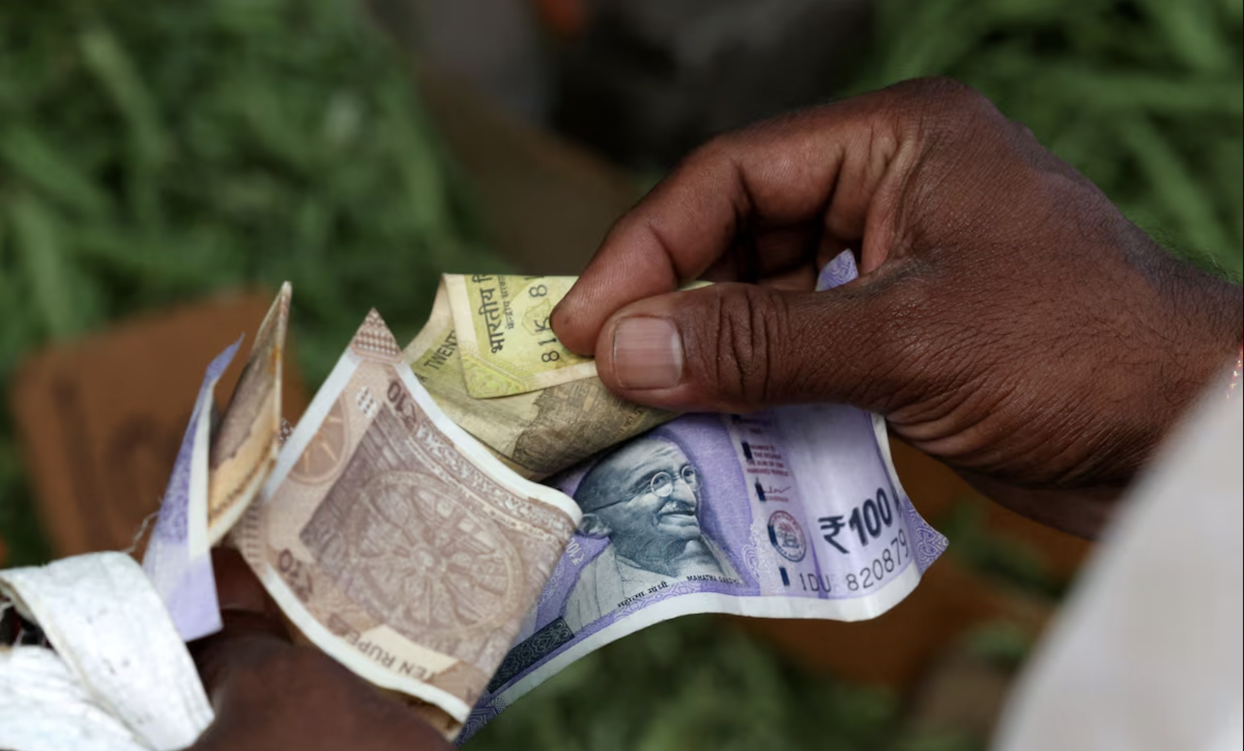 Dong rupee mat gia ky luc hinh anh