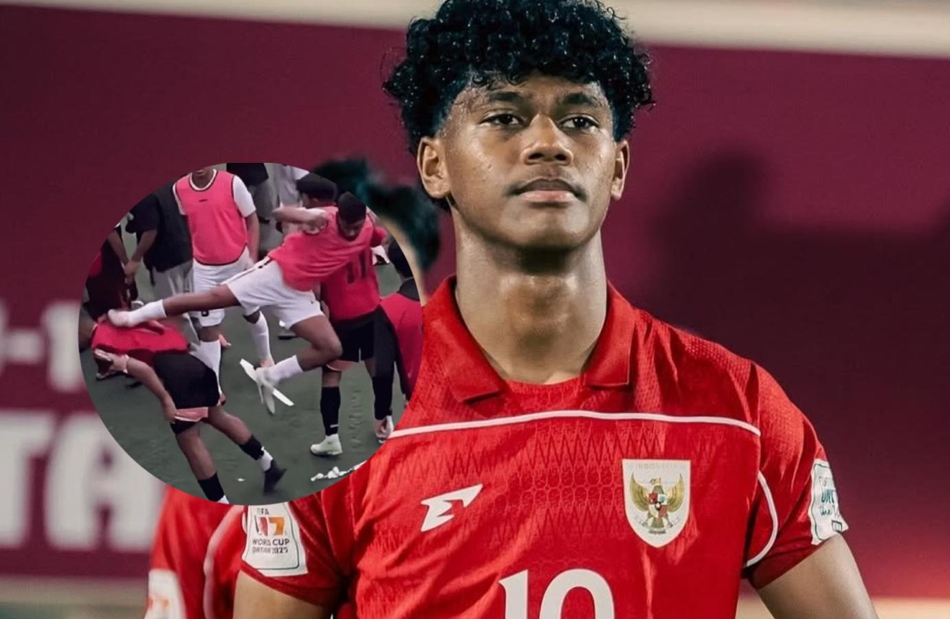 Cu da ac y gay chan dong bong da Indonesia hinh anh