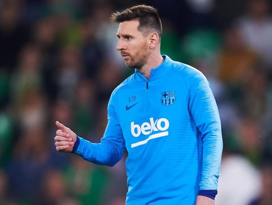 Messi tro lai tap luyen truoc them Champions League hinh anh