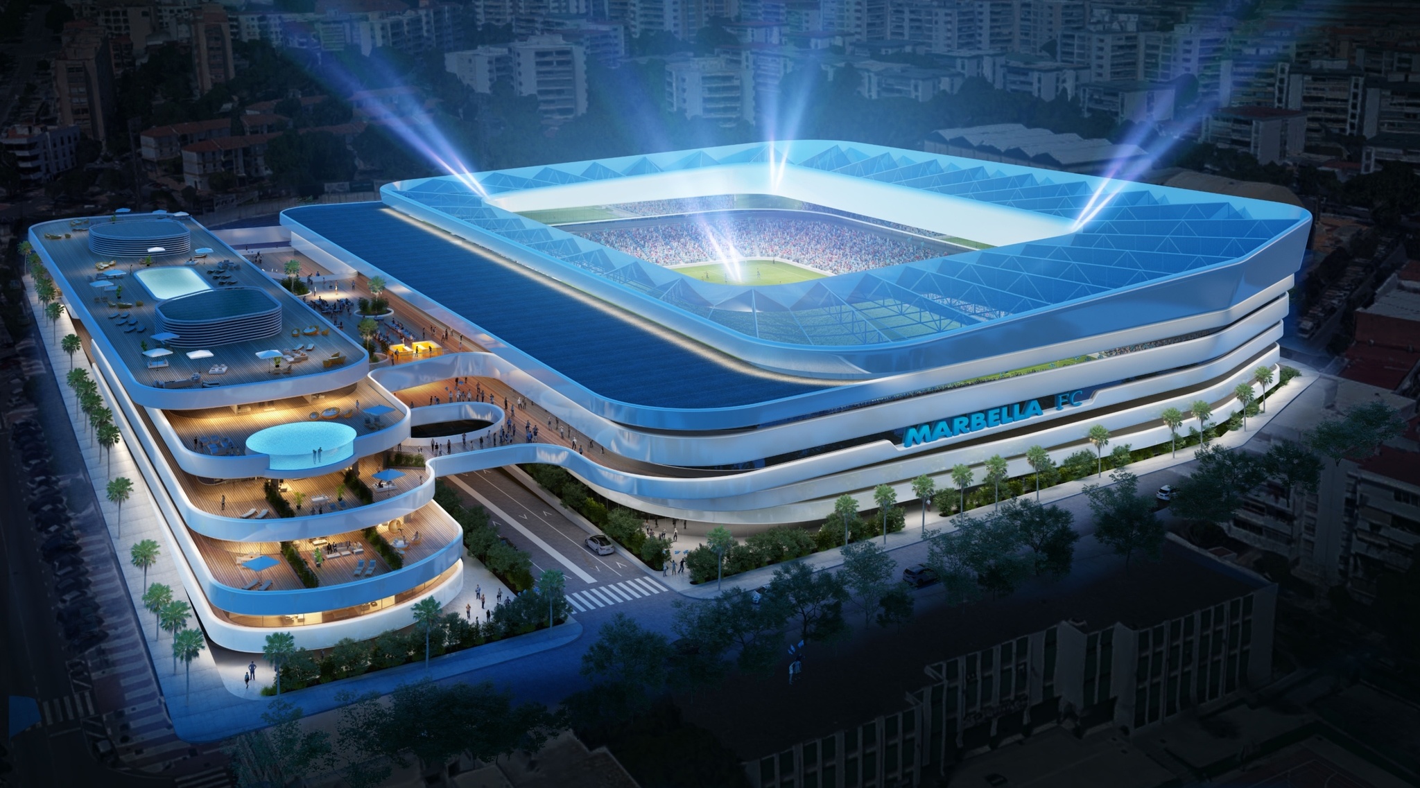 San bong ket hop resort cua CLB Tay Ban Nha hinh anh