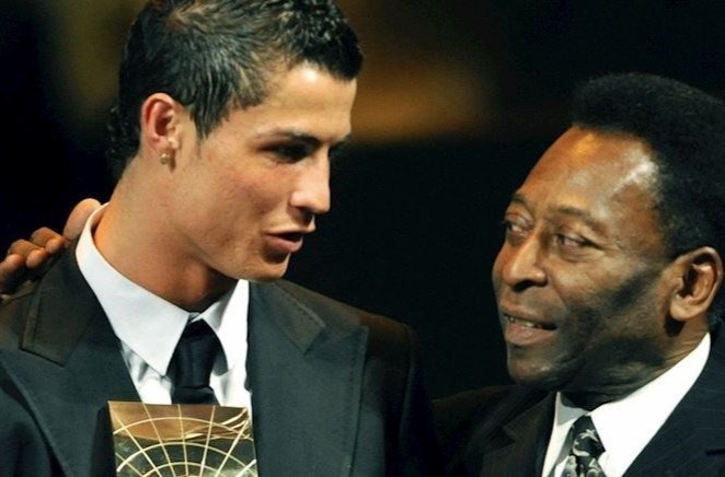 Ronaldo ap sat ky luc cua Pele hinh anh