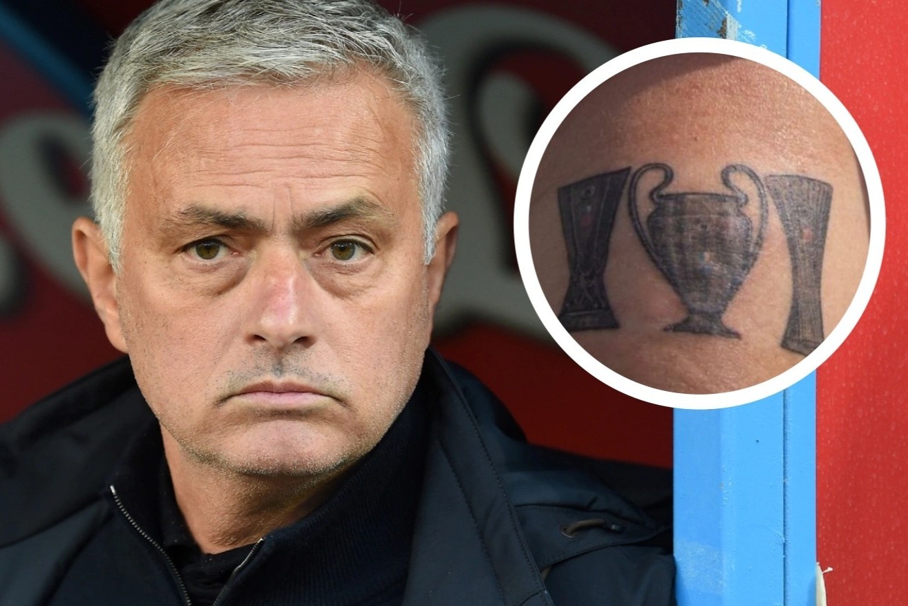 Mourinho xam chien tich vo dich 3 cup chau Au hinh anh