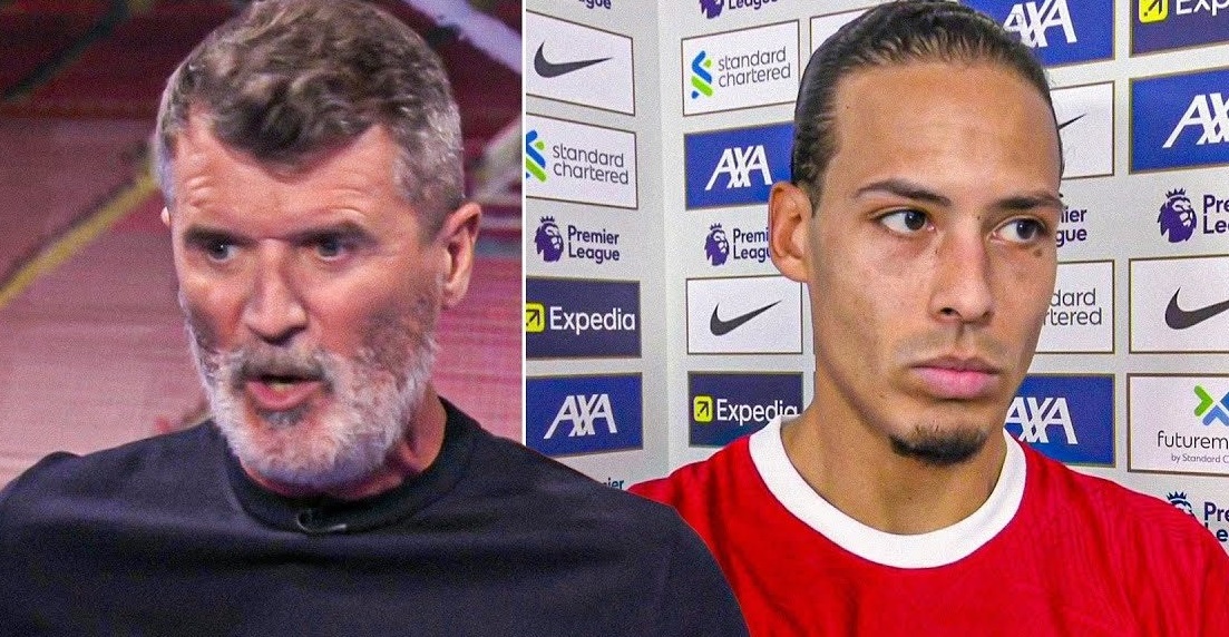 Van Dijk dap tra Roy Keane hinh anh