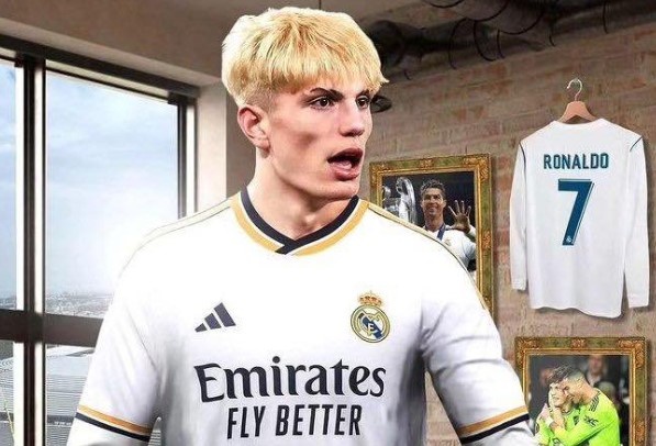 Garnacho mo khoac ao Real Madrid hinh anh