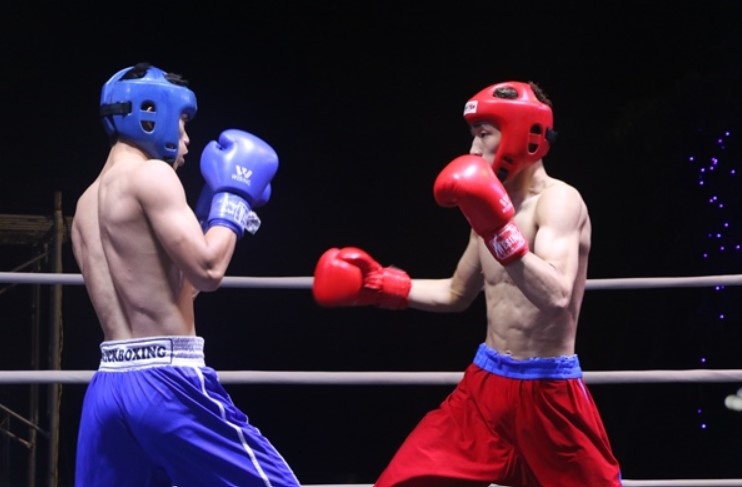 Ha Noi dan dau Giai vo dich kickboxing cac doi manh toan quoc 2024 hinh anh