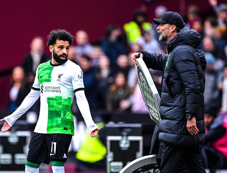 Salah cai nhau voi HLV Klopp hinh anh