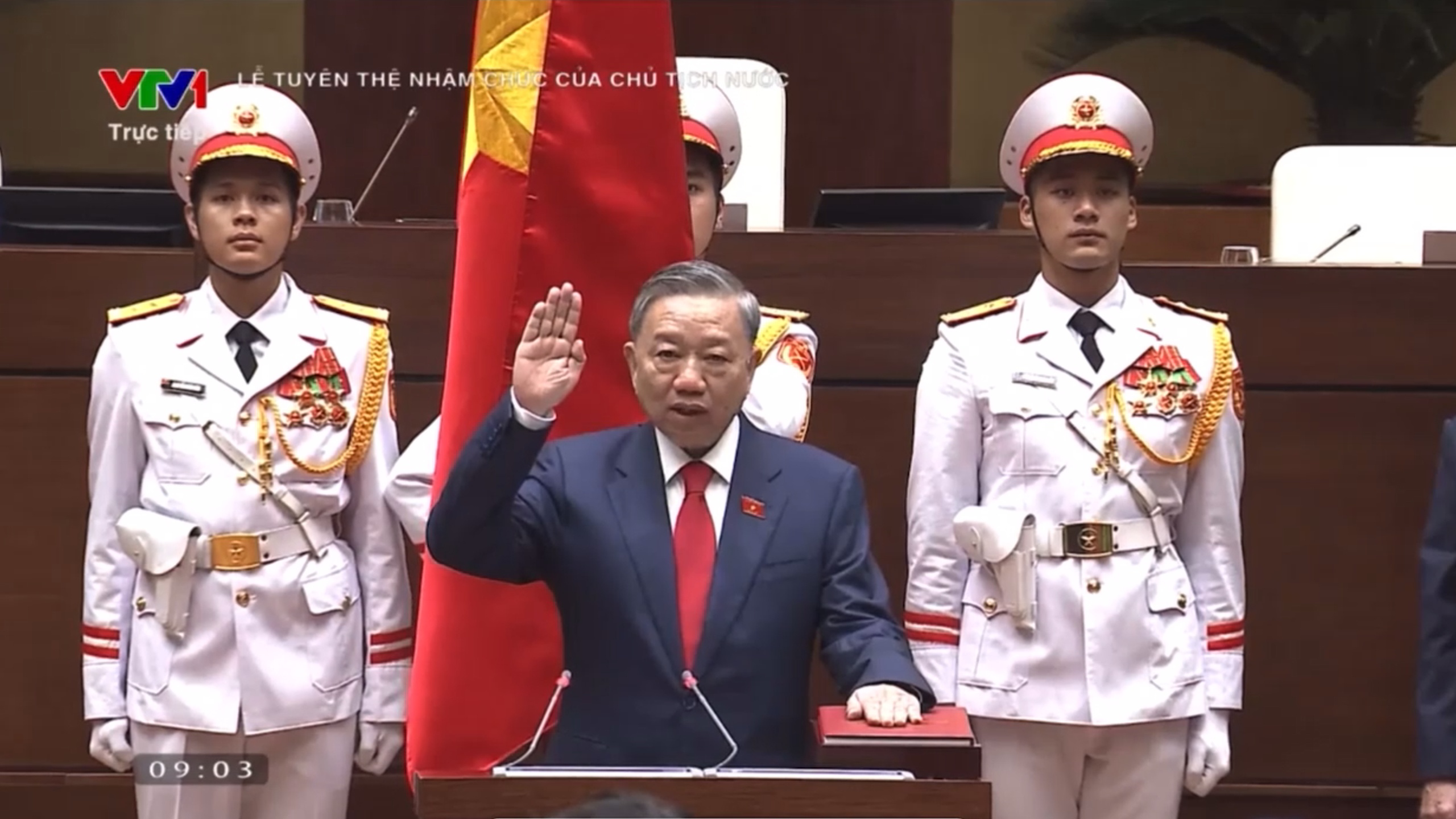 Le tuyen the cua Chu tich nuoc To Lam hinh anh