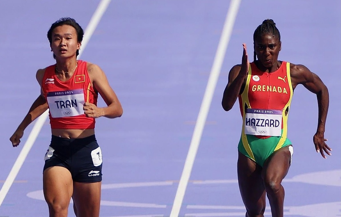 Tran Thi Nhi Yen chia tay Olympic 2024 hinh anh