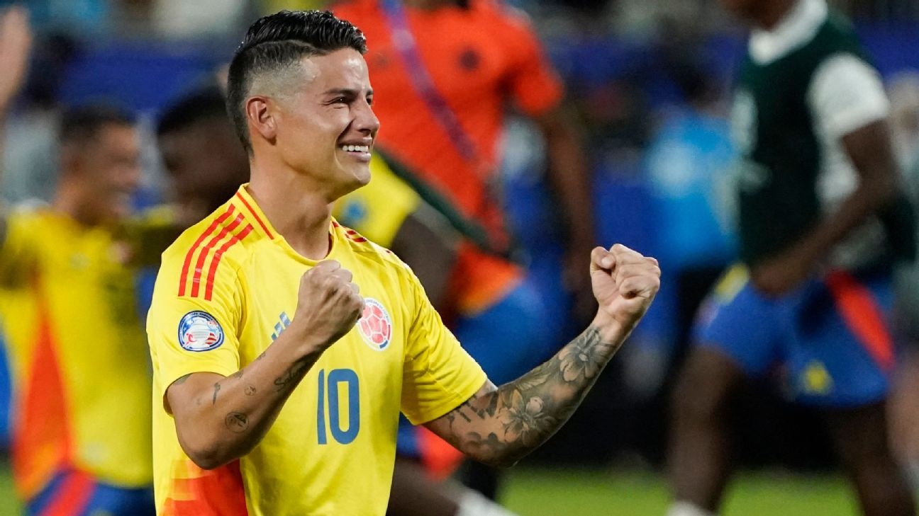James Rodriguez bat khoc khi Colombia vao chung ket Copa America hinh anh