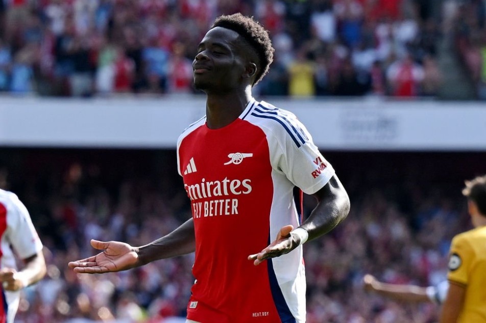 Saka toa sang, Arsenal thang Wolves 2-0 hinh anh