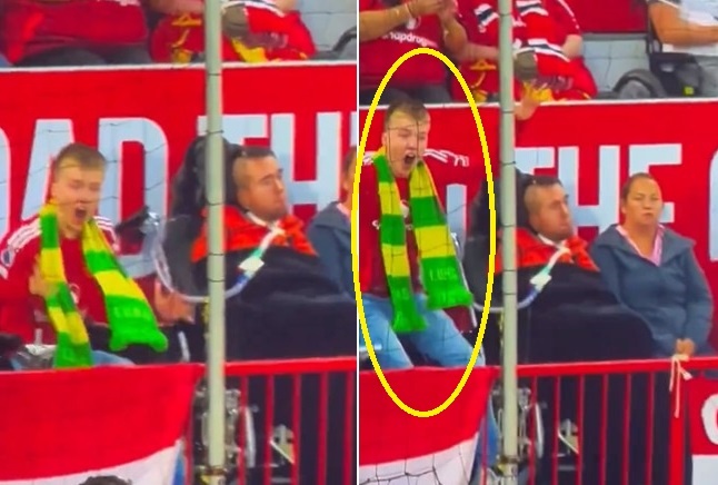 CDV ngoi xe lan dung bat day khi xem MU thi dau hinh anh