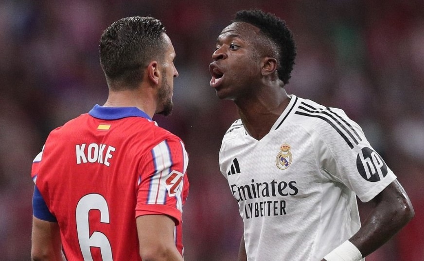 Koke vo tay khi bi Vinicius che nhao hinh anh