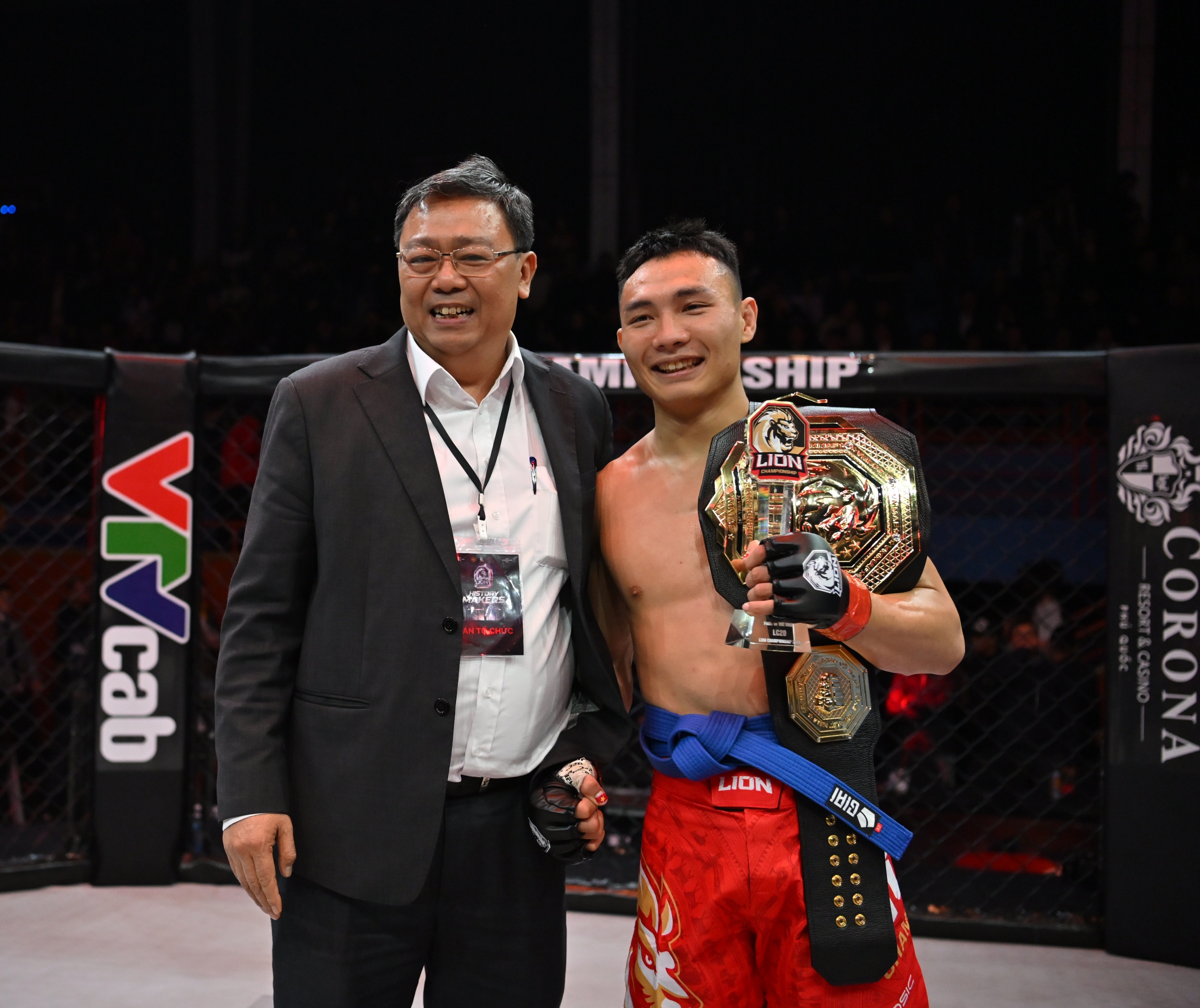 Nghiem Van Y len ngoi vo dich day cam xuc tai LION Championship 20 hinh anh