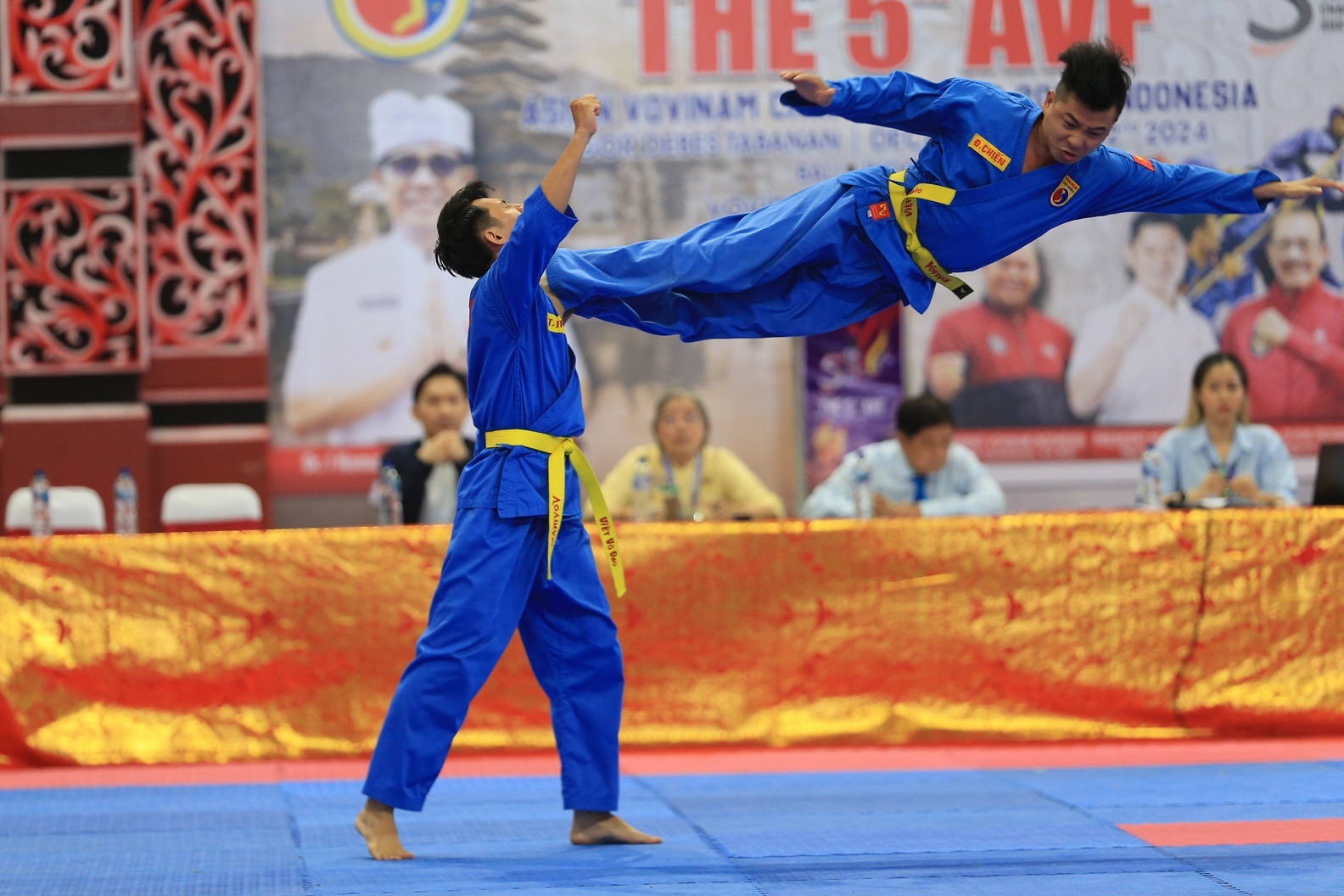 Bali soi dong voi giai Vovinam chau A 2024 hinh anh