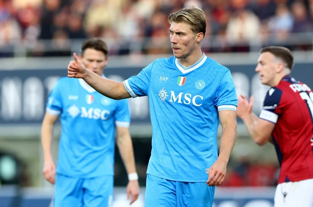 Hojlund chan thuong hinh anh