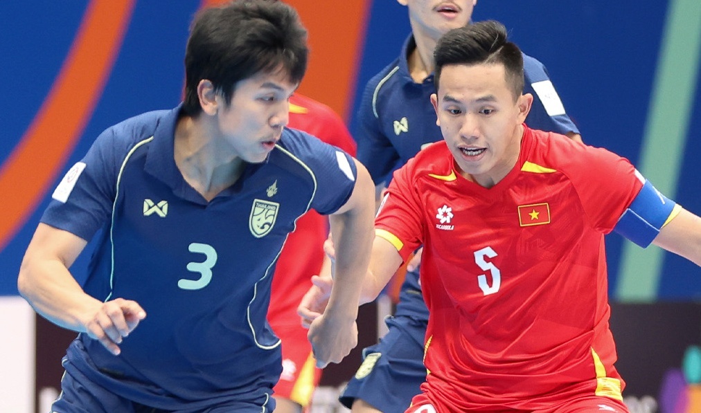 Futsal Viet Nam guc nga truoc Thai Lan hinh anh
