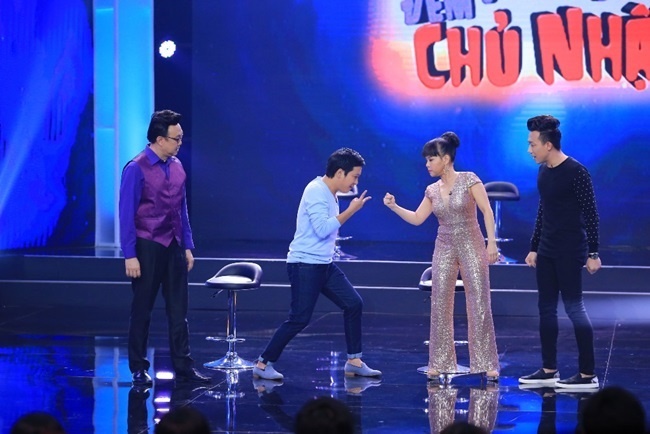 TV Show: Truong Giang 'ban' tieng Han khien Viet Huong choang vang hinh anh
