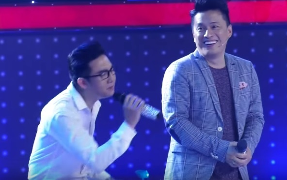 Thi sinh hat do, lan at 'anh Hai' Lam Truong khi song ca hinh anh