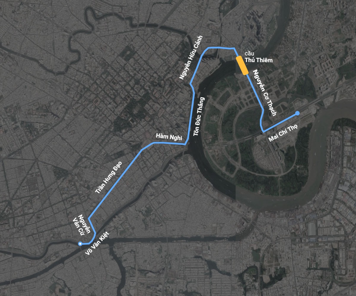 hầm Thủ Thiêm cấm xe ảnh 8 ham Thu Thiem cam xe anh 8