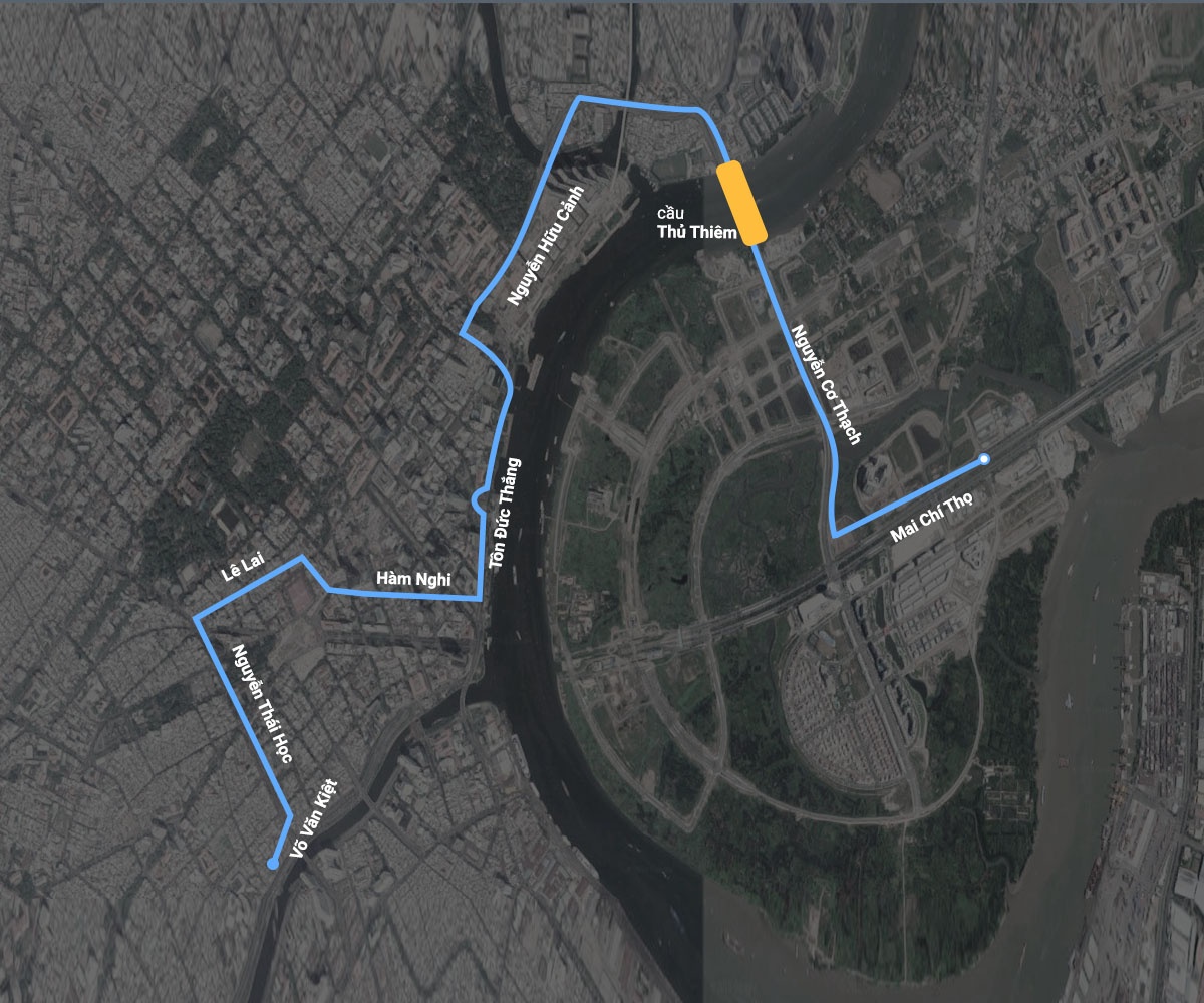 hầm Thủ Thiêm cấm xe ảnh 4 ham Thu Thiem cam xe anh 4