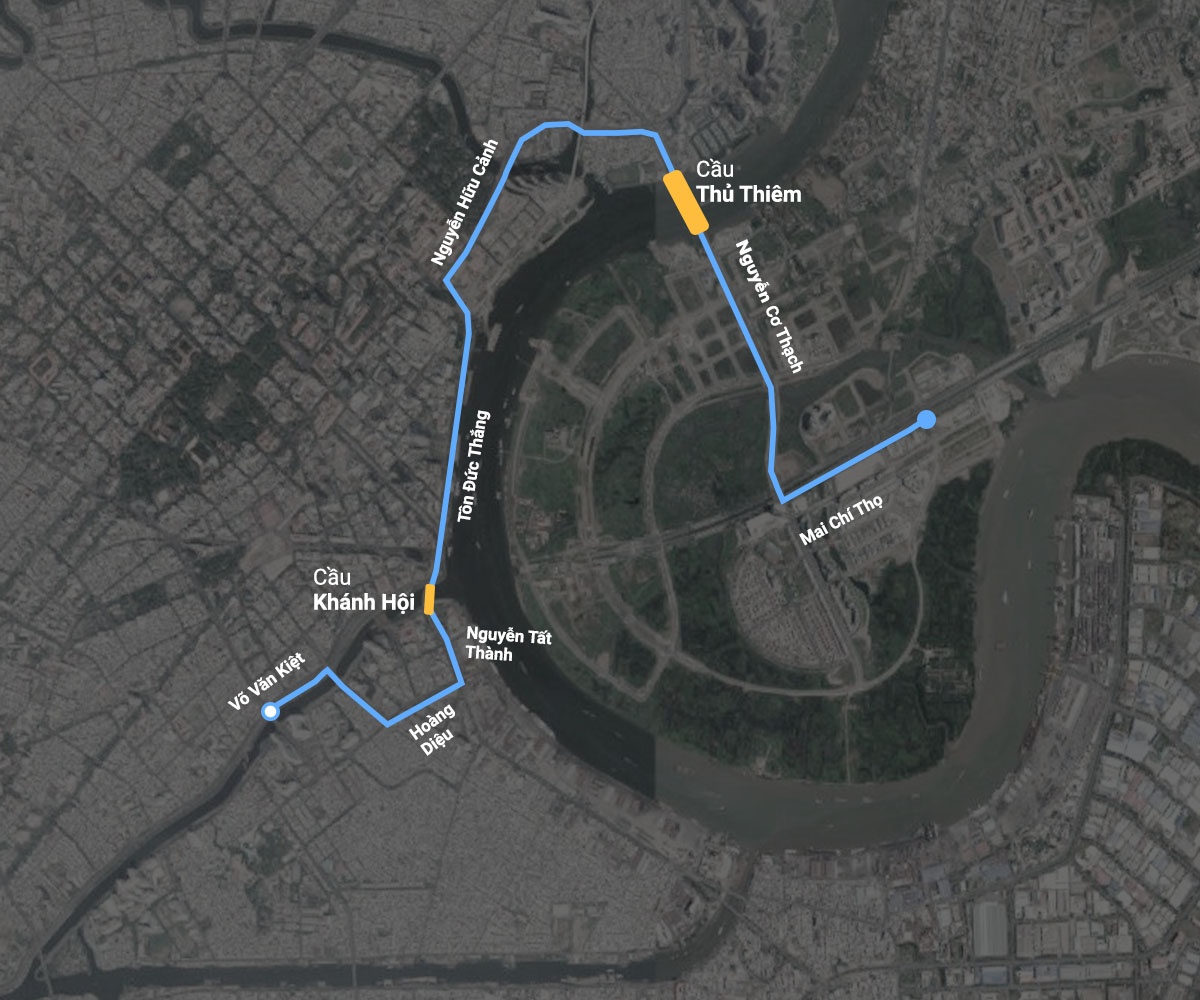 hầm Thủ Thiêm cấm xe ảnh 6 ham Thu Thiem cam xe anh 6