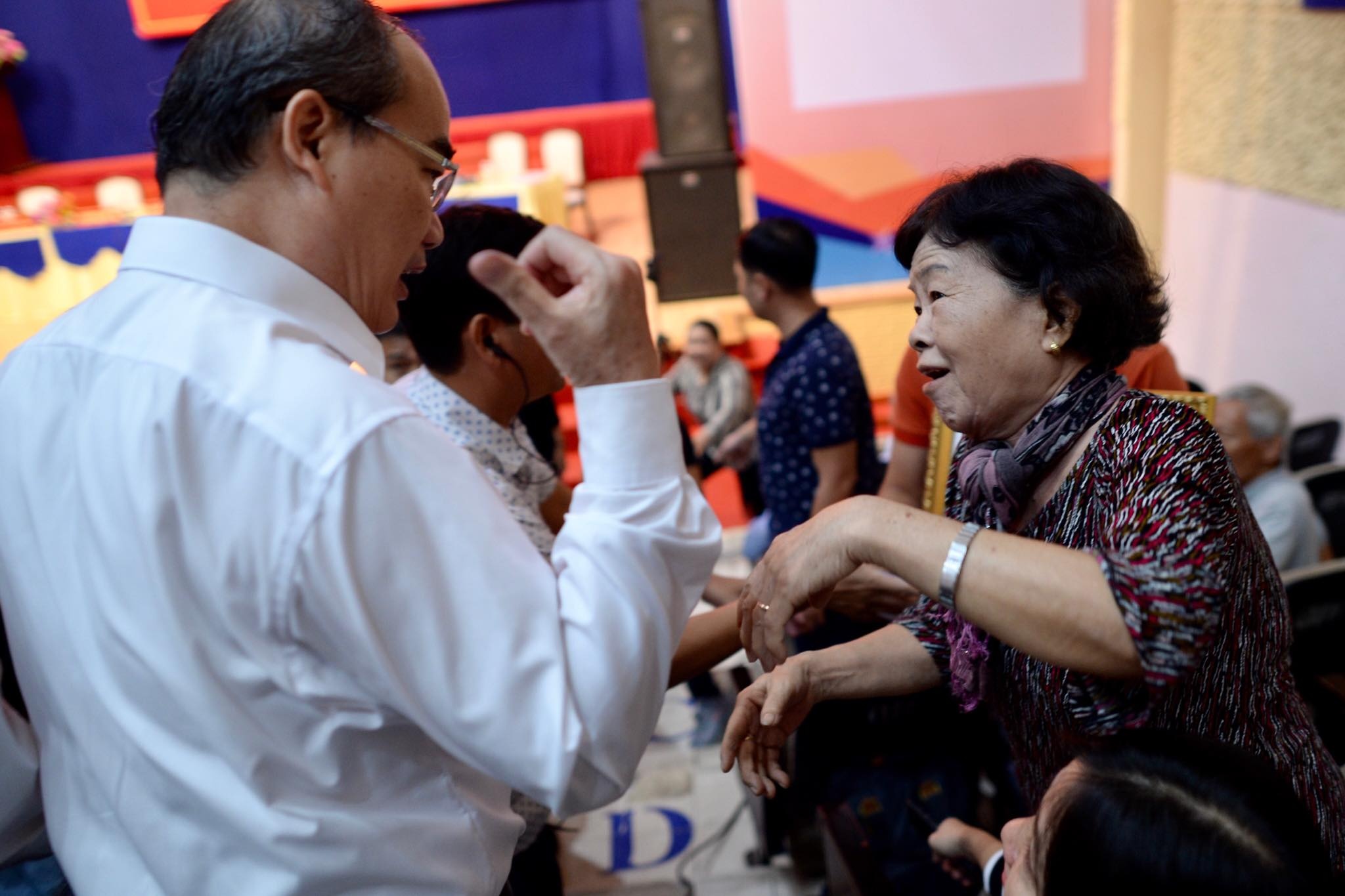 Bí thư Nguyễn Thiện Nhân thăm Thủ Thiêm ảnh 1 Bi thu Nguyen Thien Nhan tham Thu Thiem anh 1