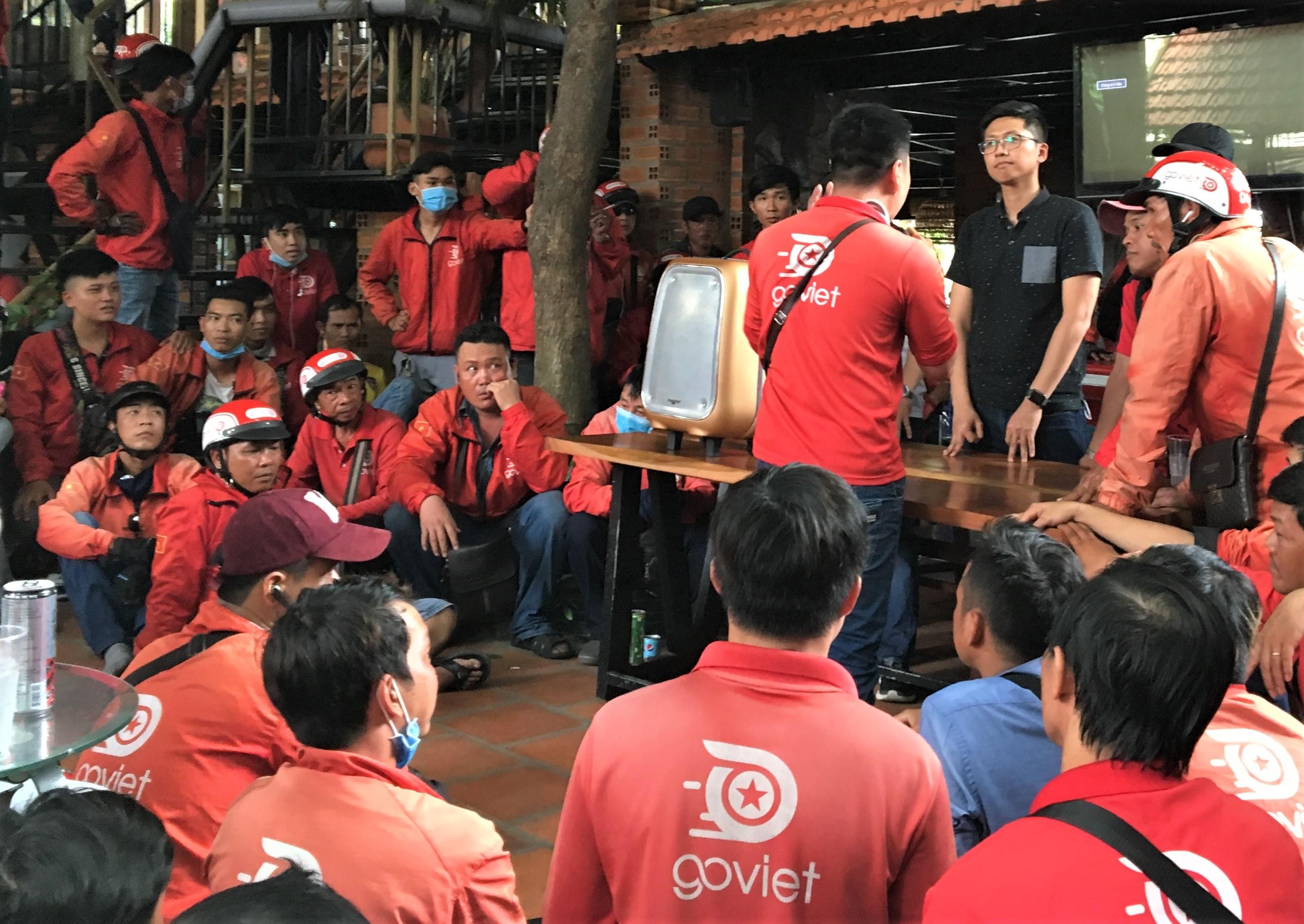 tài xế goviet đình công ảnh 2 tai xe goviet dinh cong anh 2