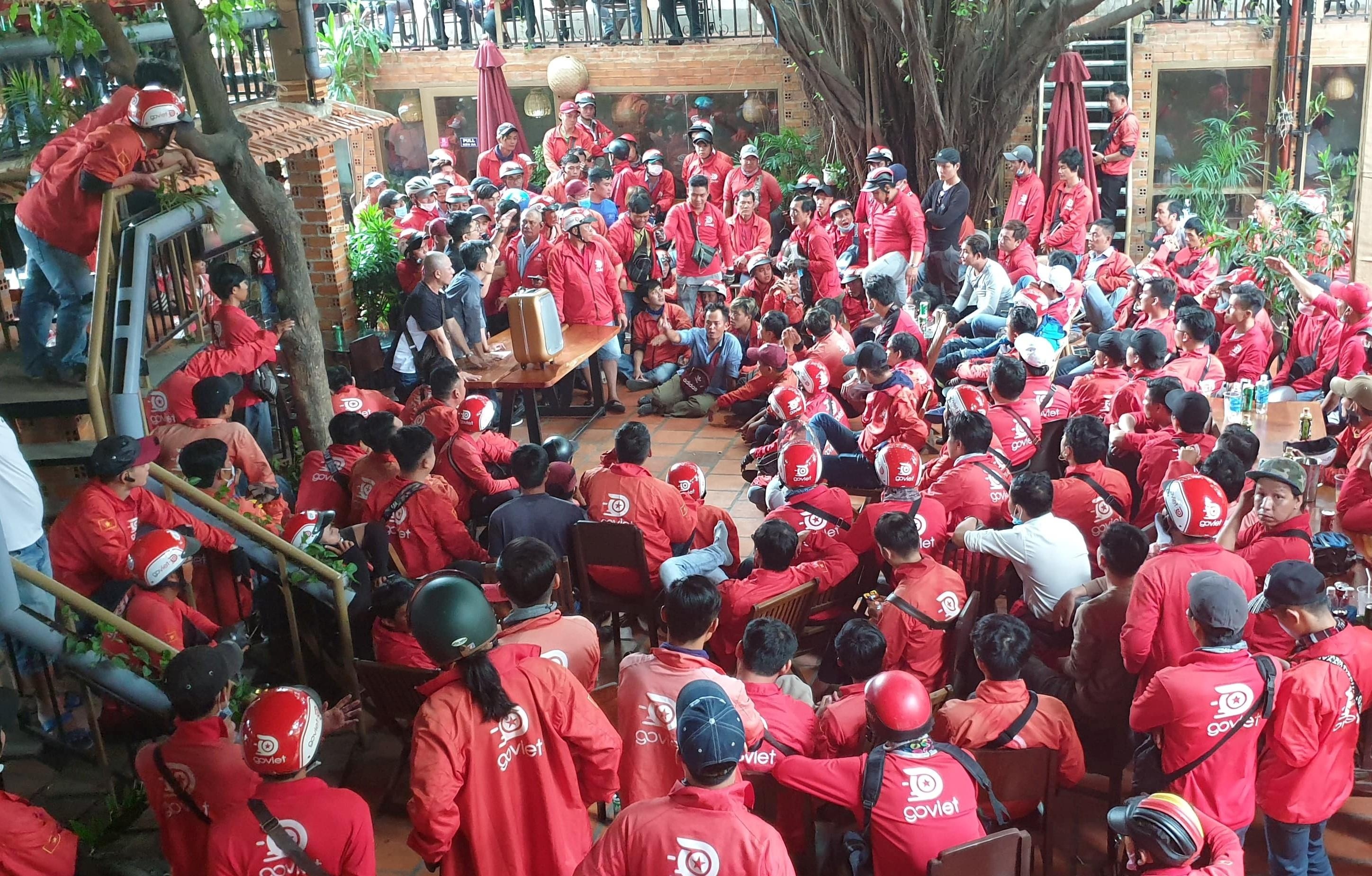 tài xế goviet đình công ảnh 1 tai xe goviet dinh cong anh 1