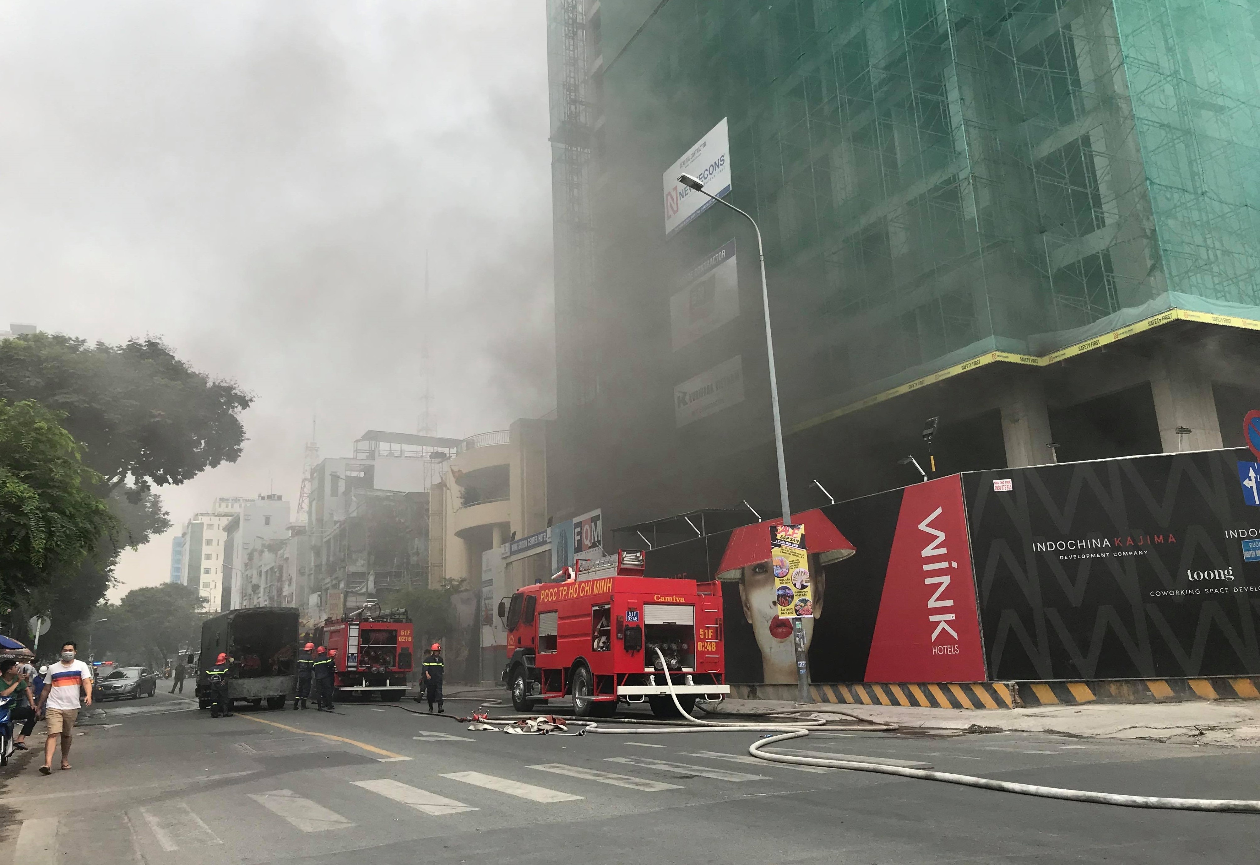 cháy ở Nguyễn Bỉnh Khiêm ảnh 2 chay o Nguyen Binh Khiem anh 2