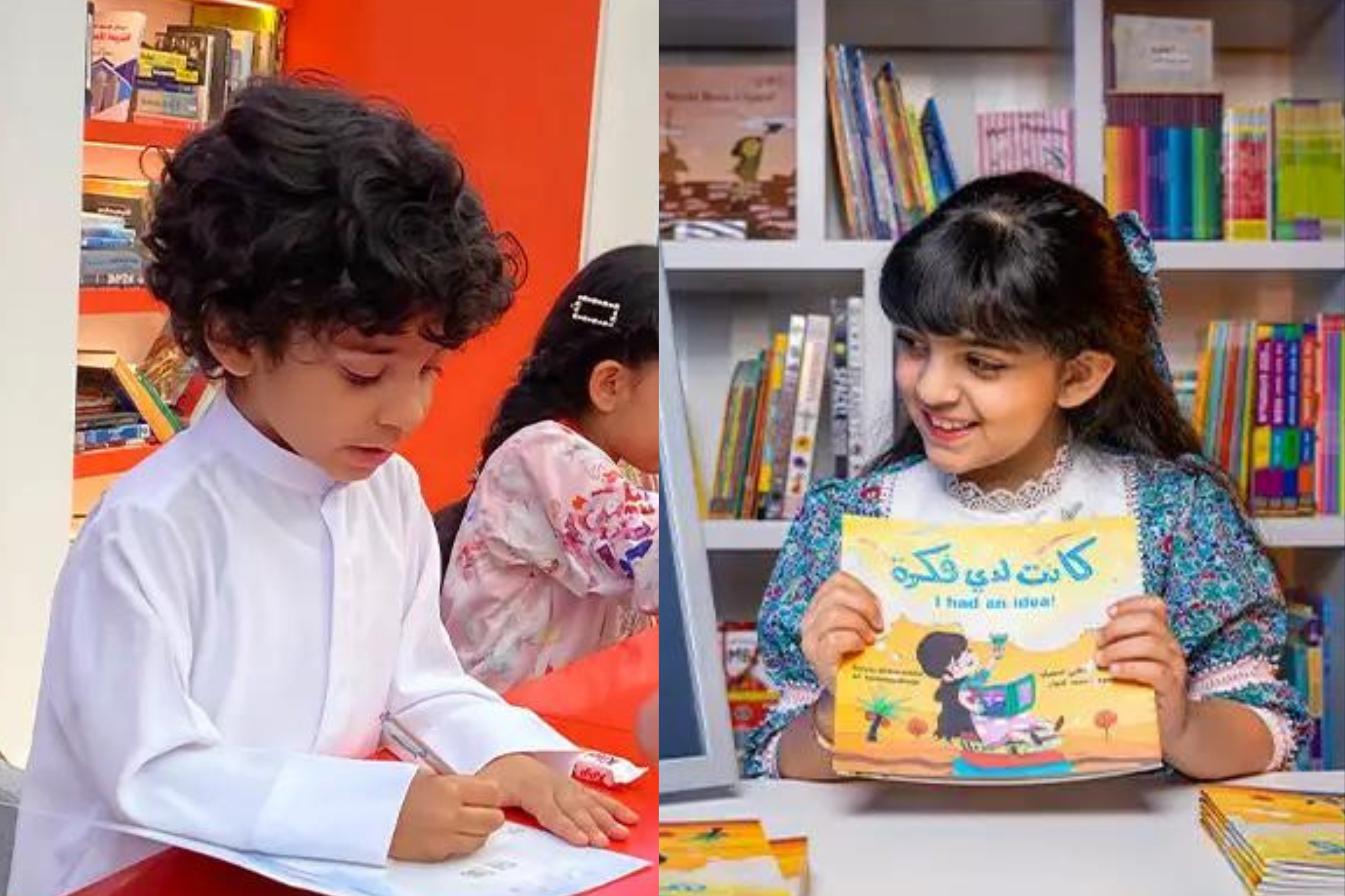 Chi gai truyen cam hung cho em trai 4 tuoi viet sach hinh anh