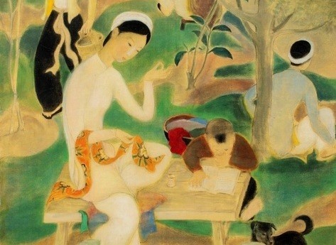 Tranh lua cua hoa si Le Pho duoc ban voi gia 2,37 trieu USD hinh anh