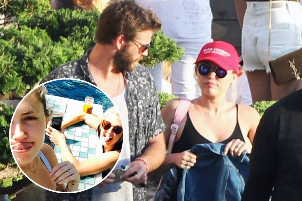 Miley Cyrus va Liam Hemsworth tinh cam anh 1
