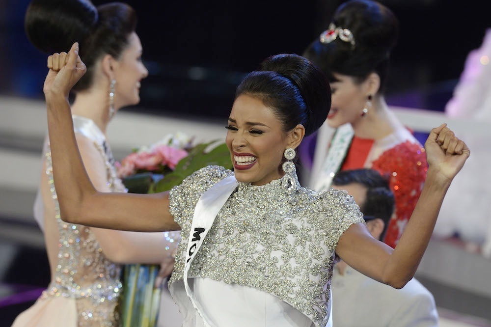 Hoa hau Venezuela the hien su ton trong voi Donald Trump hinh anh