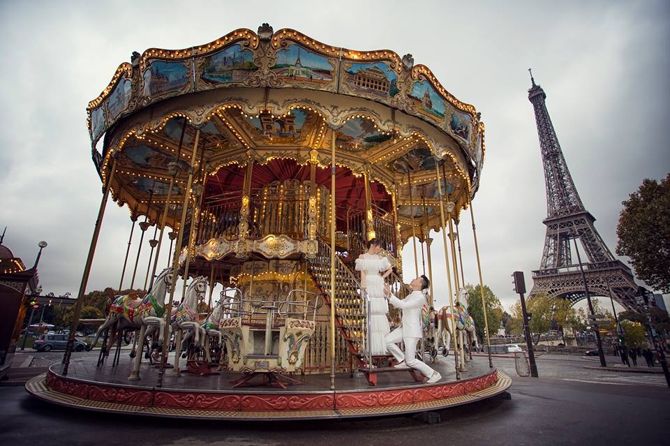 Anh cuoi Tran Thanh va Hari Won o Phap anh 9