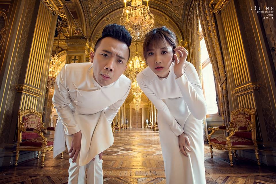 Anh cuoi Tran Thanh va Hari Won o Phap anh 7