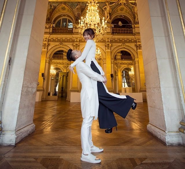 Anh cuoi Tran Thanh va Hari Won o Phap anh 4