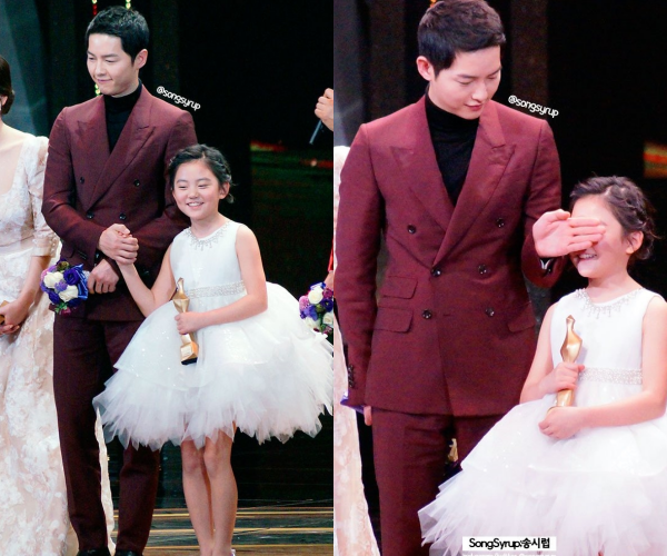 Song Joong Ki che mắt sao nhí vì cảnh hôn ảnh 1 Song Joong Ki che mat sao nhi vi canh hon anh 1