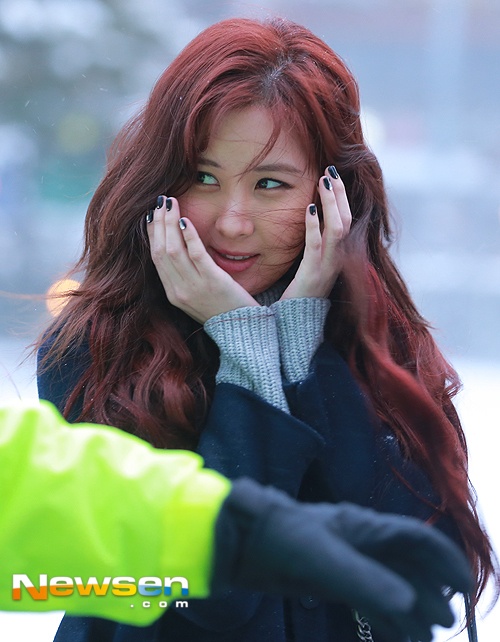 Sao Han tao dang giua troi mua tuyet anh 1