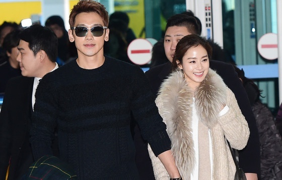 Kim Tae Hee va Bi Rain lan dau xuat hien sau dam cuoi hinh anh