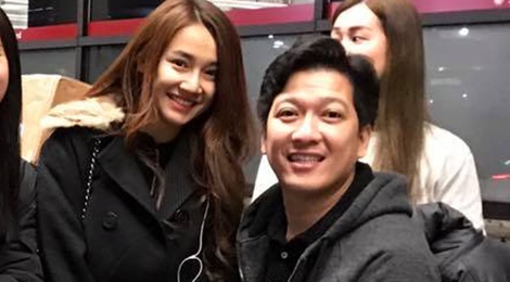 Truong Giang dua Nha Phuong di cho o My hinh anh