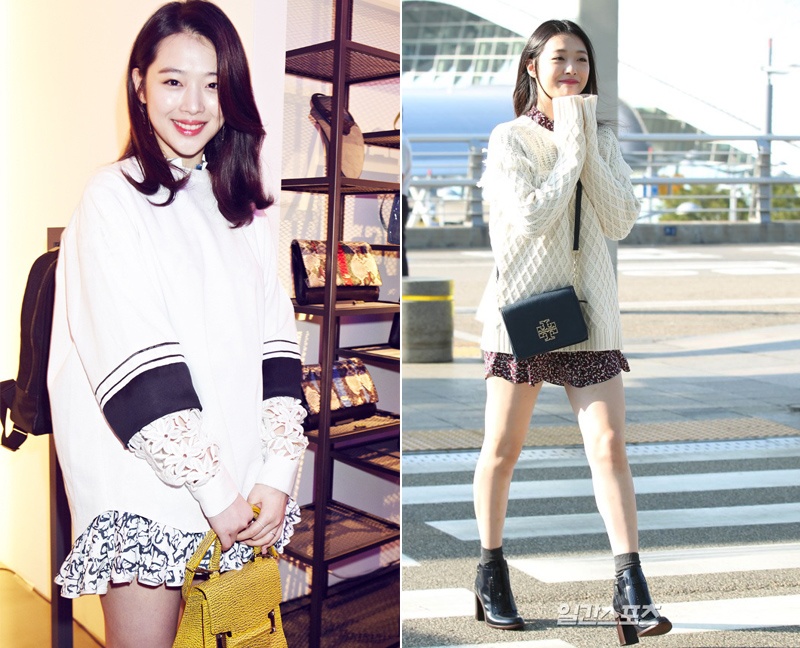 Thời trang nổi bật của kiều nữ nổi loạn Kpop Sulli  ảnh 12 Thoi trang noi bat cua kieu nu noi loan Kpop Sulli anh 12