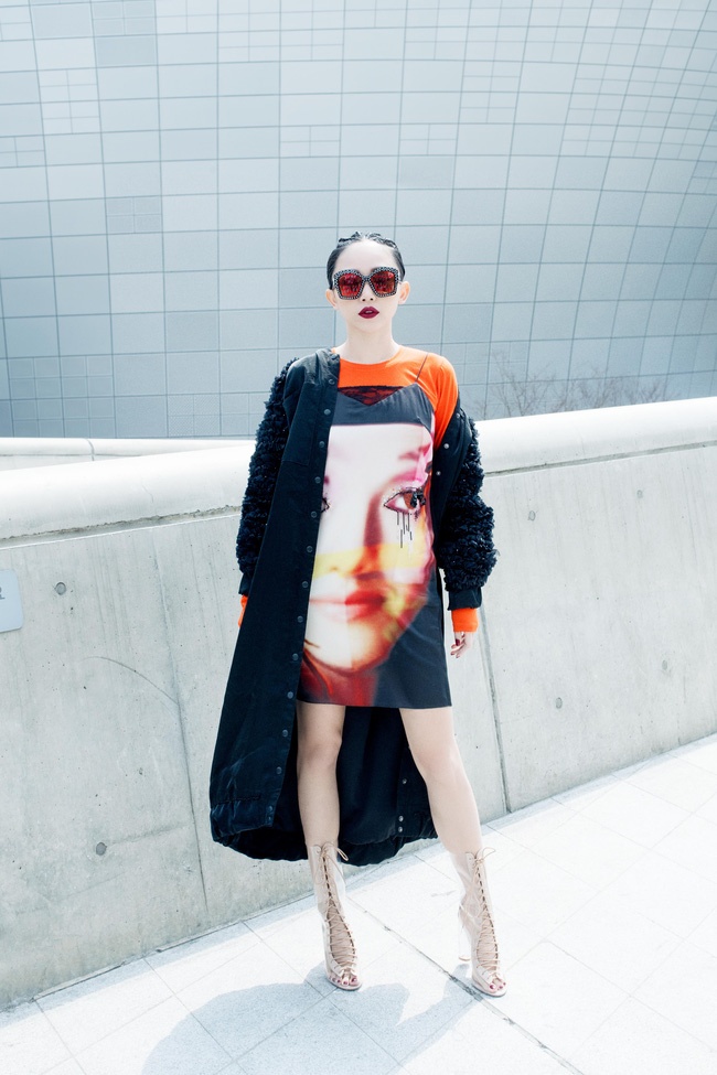 Toc Tien 'chat lu' trong lan cuoi du Seoul Fashion anh 2