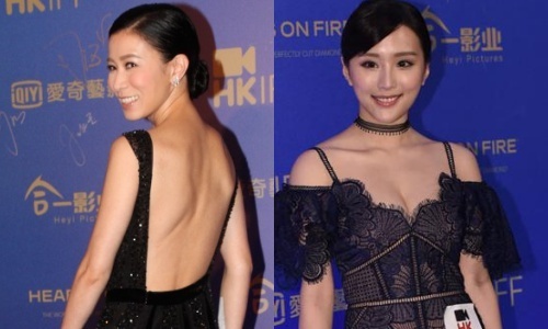 Xa Thi Man goi cam ben dan sao tren tham do LHP Quoc te Hong Kong hinh anh