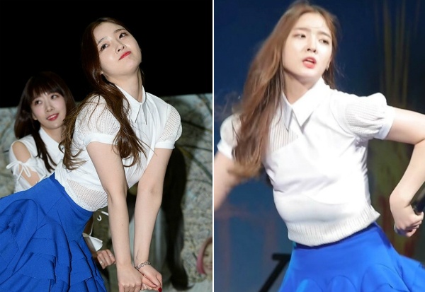 Ca sĩ Hàn gặp sự cố trang phục ảnh 1 Ca si Han gap su co trang phuc anh 1