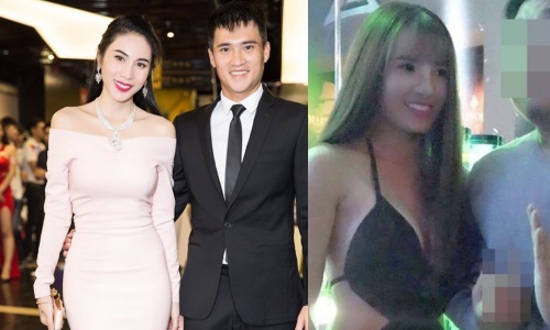 Thuy Tien len tieng ve viec em gai Cong Vinh di hat quan bar hinh anh