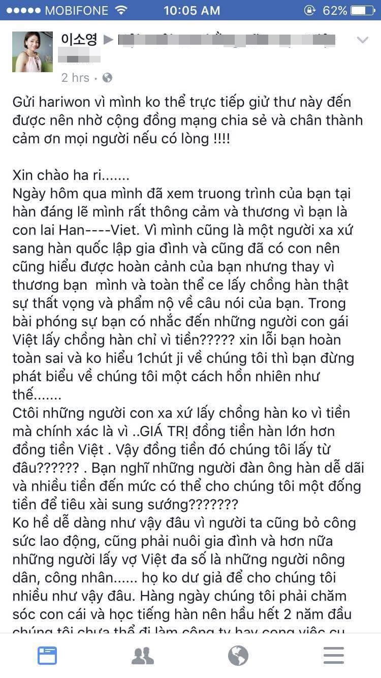 Hari Won noi phu nu Viet lay chong Han chi vi tien anh 1