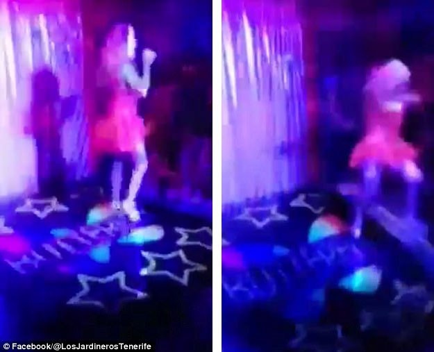 Clip hien truong vu san khau o quan bar Tay Ban Nha bi sap hinh anh