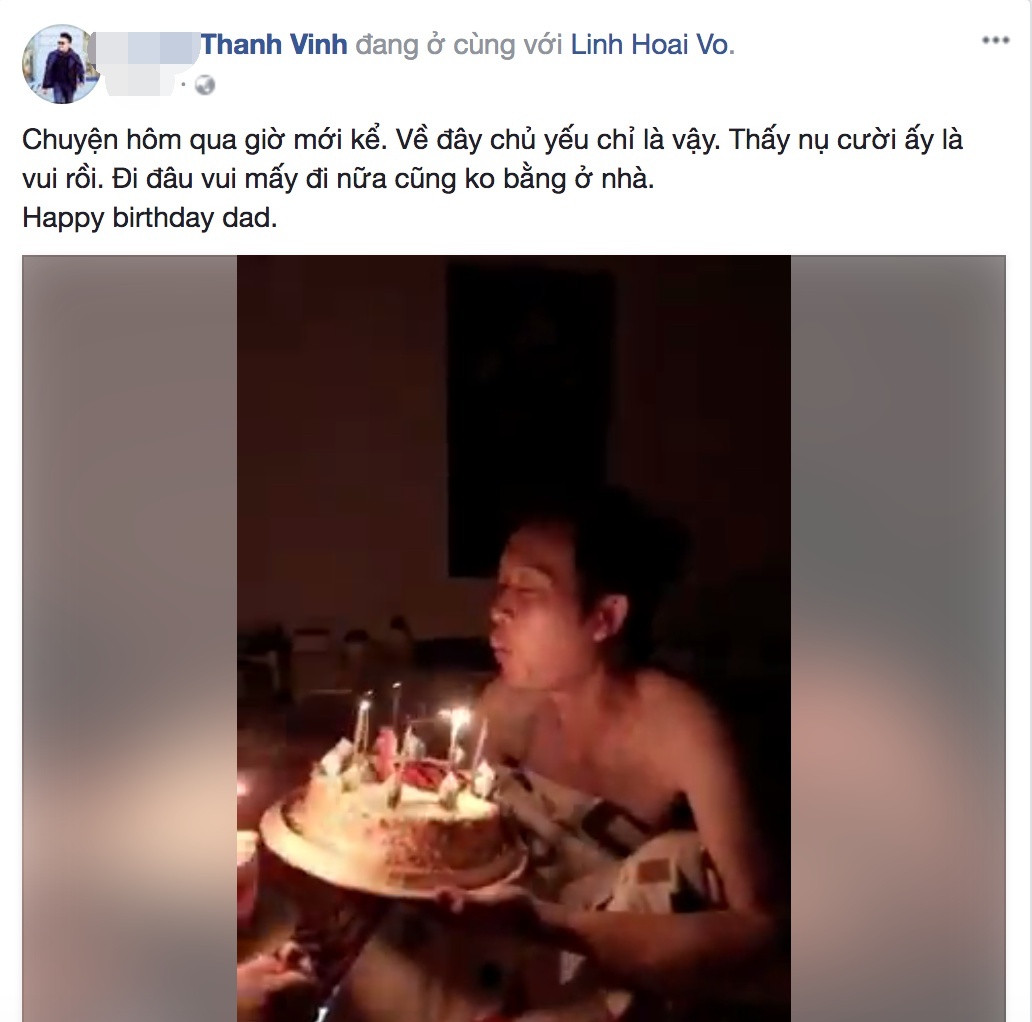 Con trai ruột Hoài Linh về nước mừng sinh nhật cha ảnh 1 Con trai ruot Hoai Linh ve nuoc mung sinh nhat cha anh 1